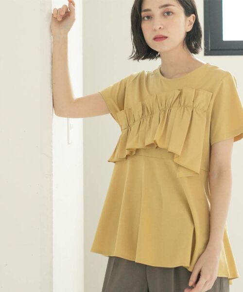 OPAQUE.CLIP / オペーク ドット クリップ カットソー | フリルドッキングペプラムトップス【接触冷感/洗濯機洗い可】 | 詳細24