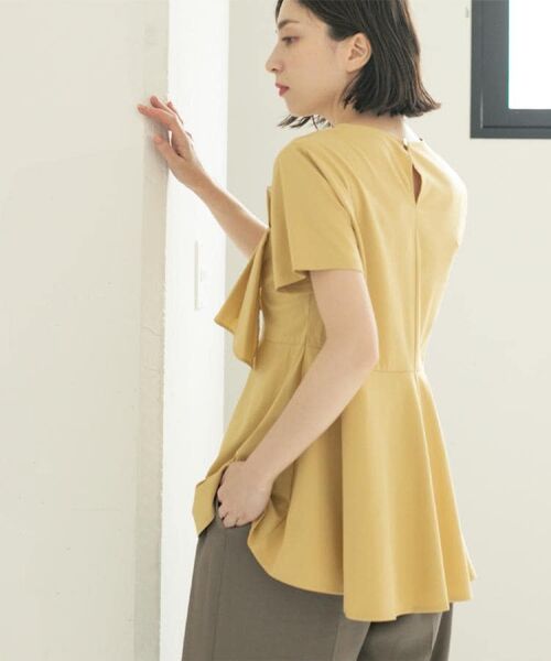 OPAQUE.CLIP / オペーク ドット クリップ カットソー | フリルドッキングペプラムトップス【接触冷感/洗濯機洗い可】 | 詳細25