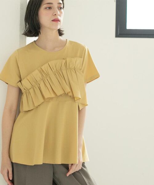 OPAQUE.CLIP / オペーク ドット クリップ カットソー | フリルドッキングペプラムトップス【接触冷感/洗濯機洗い可】 | 詳細26