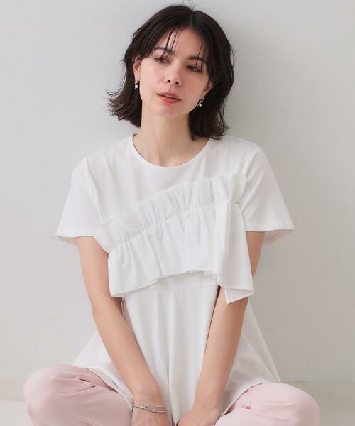 OPAQUE.CLIP / オペーク ドット クリップ カットソー | フリルドッキングペプラムトップス【接触冷感/洗濯機洗い可】 | 詳細29