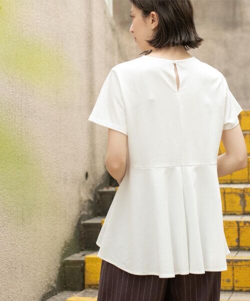 OPAQUE.CLIP / オペーク ドット クリップ カットソー | フリルドッキングペプラムトップス【接触冷感/洗濯機洗い可】 | 詳細9