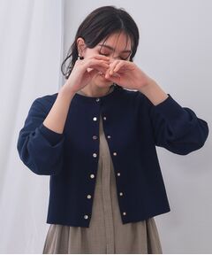 OPAQUE.CLIP / オペーク ドット クリップ カーディガン・ボレロ | スナップボタンショートニットカーディガン【洗濯機洗い可/抗ピル】