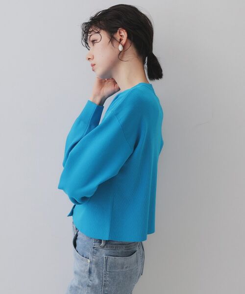 OPAQUE.CLIP / オペーク ドット クリップ カーディガン・ボレロ | スナップボタンショートニットカーディガン【洗濯機洗い可/抗ピル】 | 詳細12