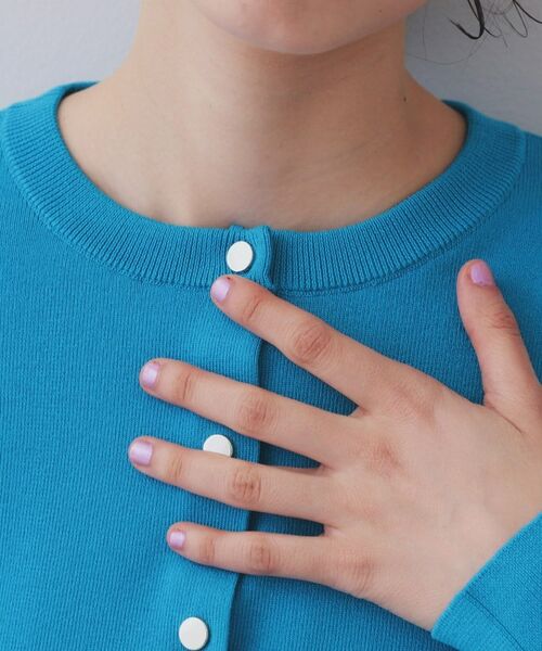 OPAQUE.CLIP / オペーク ドット クリップ カーディガン・ボレロ | スナップボタンショートニットカーディガン【洗濯機洗い可/抗ピル】 | 詳細23