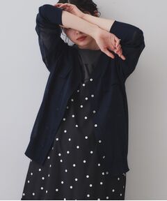 OPAQUE.CLIP / オペーク ドット クリップ カーディガン・ボレロ | ポケットシアーニットカーディガン【洗濯機洗い可】