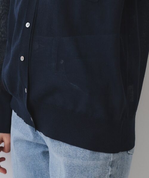 OPAQUE.CLIP / オペーク ドット クリップ カーディガン・ボレロ | ポケットシアーニットカーディガン【洗濯機洗い可】 | 詳細19