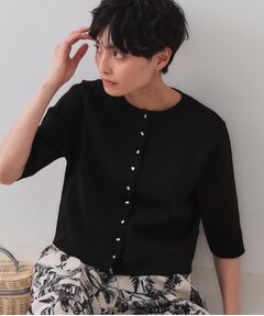 OPAQUE.CLIP / オペーク ドット クリップ カーディガン・ボレロ | ショートニットカーディガン【洗濯機洗い可】