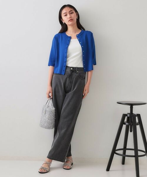 OPAQUE.CLIP / オペーク ドット クリップ カーディガン・ボレロ | ショートニットカーディガン【洗濯機洗い可】 | 詳細10