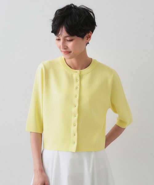 OPAQUE.CLIP / オペーク ドット クリップ カーディガン・ボレロ | ショートニットカーディガン【洗濯機洗い可】 | 詳細13