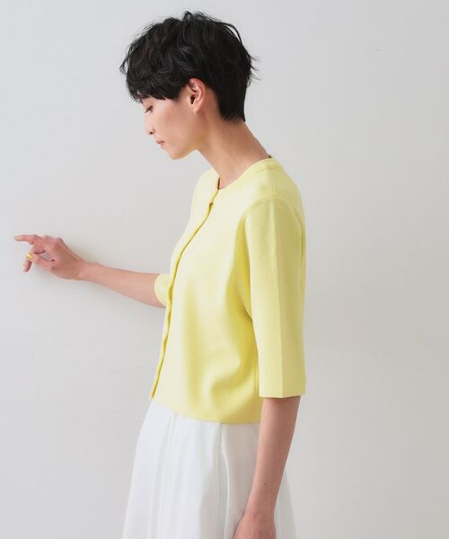 OPAQUE.CLIP / オペーク ドット クリップ カーディガン・ボレロ | ショートニットカーディガン【洗濯機洗い可】 | 詳細14