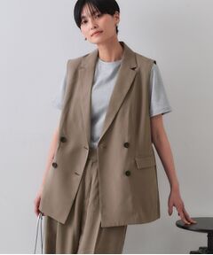 OPAQUE.CLIP / オペーク ドット クリップ ベスト | 《美人百花掲載》テーラードジレ/セットアップ対応【洗える】