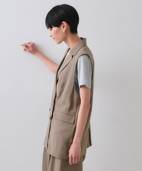 OPAQUE.CLIP / オペーク ドット クリップ ベスト | 《美人百花掲載》テーラードジレ/セットアップ対応【洗える】 | 詳細16