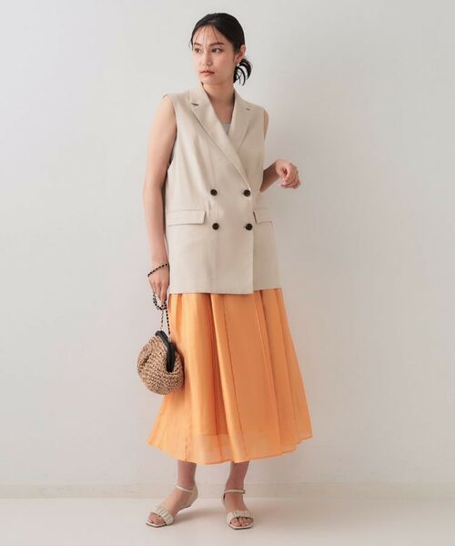 OPAQUE.CLIP / オペーク ドット クリップ ベスト | 《美人百花掲載》テーラードジレ/セットアップ対応【洗える】 | 詳細2