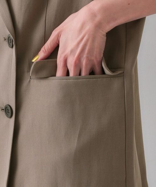 OPAQUE.CLIP / オペーク ドット クリップ ベスト | 《美人百花掲載》テーラードジレ/セットアップ対応【洗える】 | 詳細20