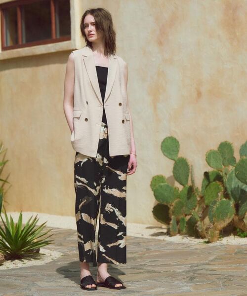 OPAQUE.CLIP / オペーク ドット クリップ ベスト | 《美人百花掲載》テーラードジレ/セットアップ対応【洗える】 | 詳細25