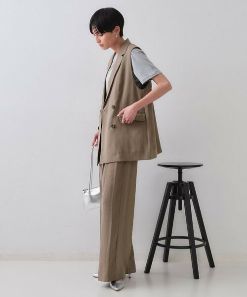 OPAQUE.CLIP / オペーク ドット クリップ ベスト | 《美人百花掲載》テーラードジレ/セットアップ対応【洗える】 | 詳細9