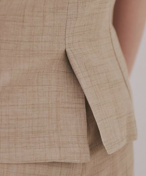 OPAQUE.CLIP / オペーク ドット クリップ ベスト | メランジビスチェ風ジレ/セットアップ対応可【洗濯機洗い可】 | 詳細19