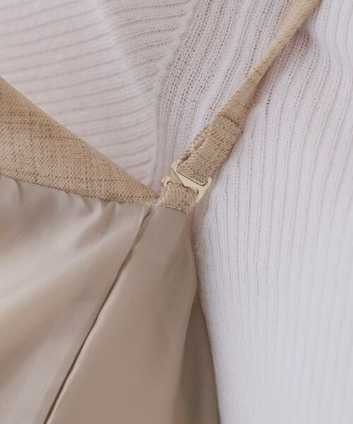 OPAQUE.CLIP / オペーク ドット クリップ ベスト | メランジビスチェ風ジレ/セットアップ対応可【洗濯機洗い可】 | 詳細20