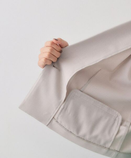 OPAQUE.CLIP / オペーク ドット クリップ テーラードジャケット | ストレッチリネンライクショートテーラードジャケット【UV/洗濯機洗い可/抗ピル】 | 詳細16