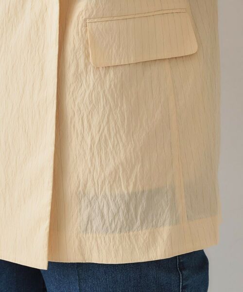 OPAQUE.CLIP / オペーク ドット クリップ テーラードジャケット | シアーストライプテーラードジャケット【洗濯機洗い可】 | 詳細16