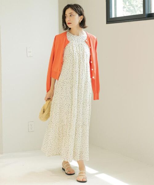 OPAQUE.CLIP / オペーク ドット クリップ ロング・マキシ丈ワンピース | 《Can Cam掲載》ティアードマキシドレス/オーガニックコットン混【洗濯機洗い可】 | 詳細29