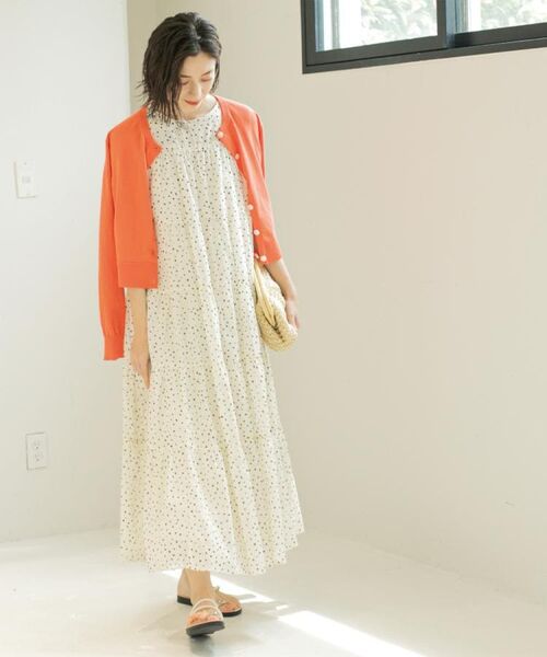 OPAQUE.CLIP / オペーク ドット クリップ ロング・マキシ丈ワンピース | 《Can Cam掲載》ティアードマキシドレス/オーガニックコットン混【洗濯機洗い可】 | 詳細30