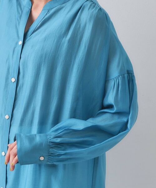 OPAQUE.CLIP / オペーク ドット クリップ ミニ丈・ひざ丈ワンピース | シアーシャツワンピース【洗濯機洗い可】 | 詳細18