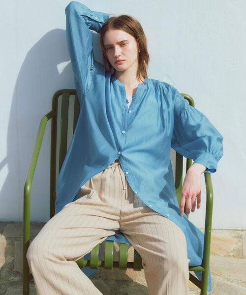 OPAQUE.CLIP / オペーク ドット クリップ ミニ丈・ひざ丈ワンピース | シアーシャツワンピース【洗濯機洗い可】 | 詳細21