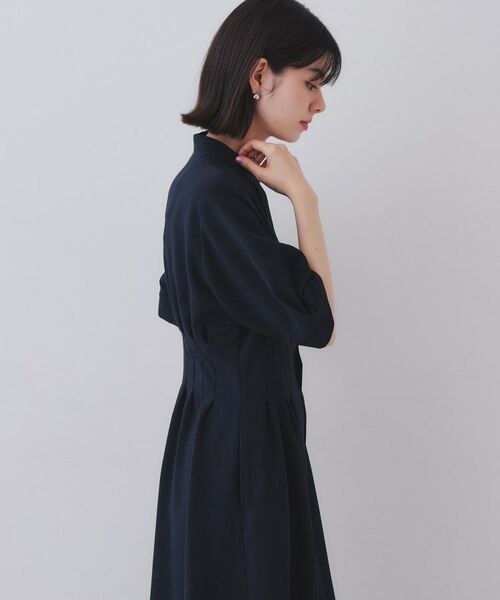 OPAQUE.CLIP / オペーク ドット クリップ ロング・マキシ丈ワンピース | ピンタックフィット&フレアワンピース【洗濯機洗い可】 | 詳細11