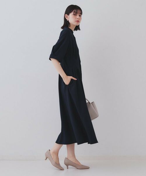 OPAQUE.CLIP / オペーク ドット クリップ ロング・マキシ丈ワンピース | ピンタックフィット&フレアワンピース【洗濯機洗い可】 | 詳細13