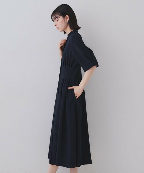 OPAQUE.CLIP / オペーク ドット クリップ ロング・マキシ丈ワンピース | ピンタックフィット&フレアワンピース【洗濯機洗い可】 | 詳細16