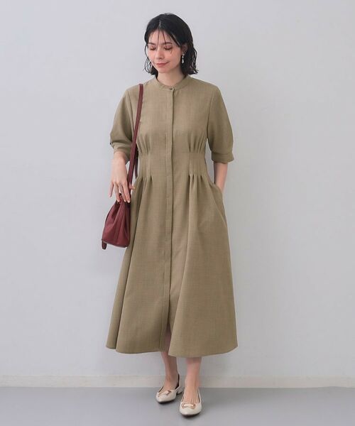 OPAQUE.CLIP / オペーク ドット クリップ ロング・マキシ丈ワンピース | ピンタックフィット&フレアワンピース【洗濯機洗い可】 | 詳細8