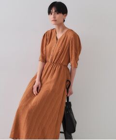 OPAQUE.CLIP / オペーク ドット クリップ ロング・マキシ丈ワンピース | Vネックフィット＆フレアワンピース