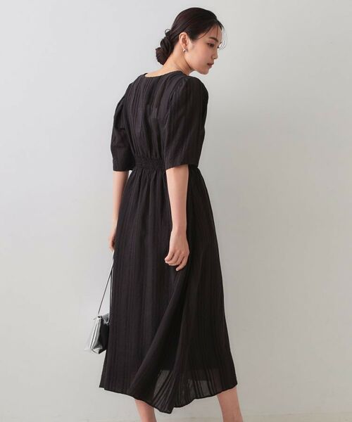 OPAQUE.CLIP / オペーク ドット クリップ ロング・マキシ丈ワンピース | Vネックフィット&フレアワンピース | 詳細1