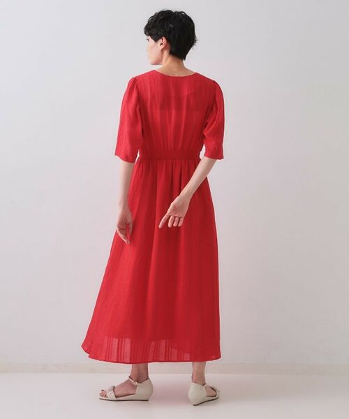 OPAQUE.CLIP / オペーク ドット クリップ ロング・マキシ丈ワンピース | Vネックフィット&フレアワンピース | 詳細11