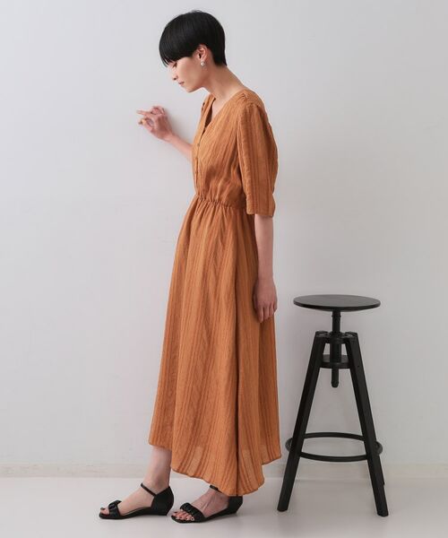 OPAQUE.CLIP / オペーク ドット クリップ ロング・マキシ丈ワンピース | Vネックフィット&フレアワンピース | 詳細14