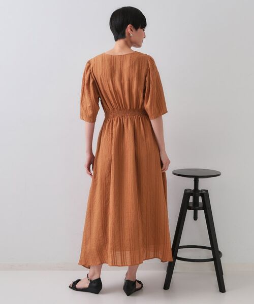 OPAQUE.CLIP / オペーク ドット クリップ ロング・マキシ丈ワンピース | Vネックフィット&フレアワンピース | 詳細15