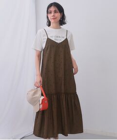 OPAQUE.CLIP / オペーク ドット クリップ ロング・マキシ丈ワンピース | ドットプリントキャミワンピース【洗濯機洗い可】