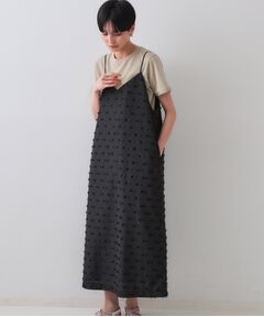 OPAQUE.CLIP / オペーク ドット クリップ ワンピース | リボンジャカードキャミワンピース【洗濯機洗い可】