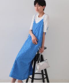 OPAQUE.CLIP / オペーク ドット クリップ ワンピース | リボンジャカードキャミワンピース【洗濯機洗い可】