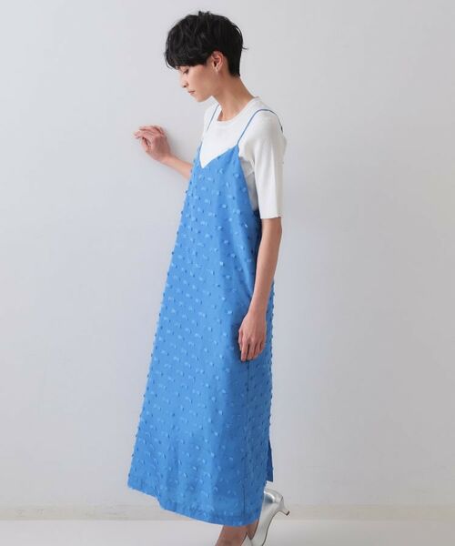 OPAQUE.CLIP / オペーク ドット クリップ ワンピース | リボンジャカードキャミワンピース【洗濯機洗い可】 | 詳細10