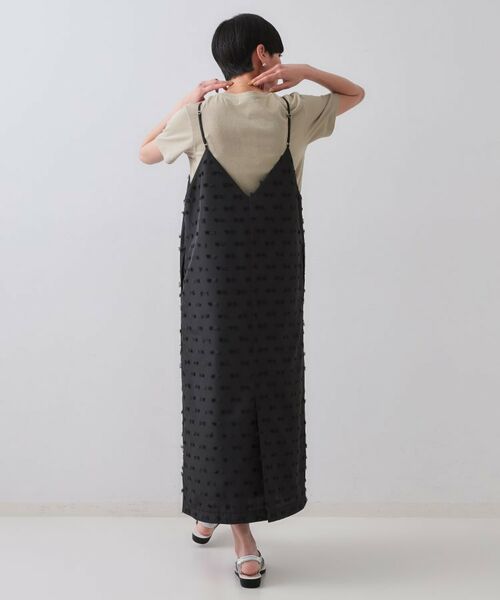 OPAQUE.CLIP / オペーク ドット クリップ ワンピース | リボンジャカードキャミワンピース【洗濯機洗い可】 | 詳細3