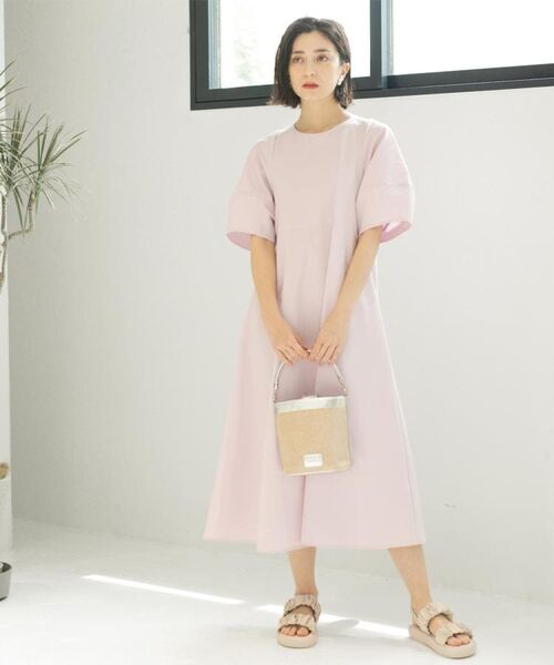 OPAQUE.CLIP / オペーク ドット クリップ ロング・マキシ丈ワンピース | サッカーストライプワンピース【吸水速乾/イージーアイロン/洗濯機洗い可】 | 詳細11