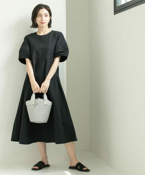 OPAQUE.CLIP / オペーク ドット クリップ ロング・マキシ丈ワンピース | サッカーストライプワンピース【吸水速乾/イージーアイロン/洗濯機洗い可】 | 詳細4