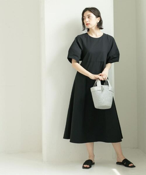 OPAQUE.CLIP / オペーク ドット クリップ ロング・マキシ丈ワンピース | サッカーストライプワンピース【吸水速乾/イージーアイロン/洗濯機洗い可】 | 詳細7