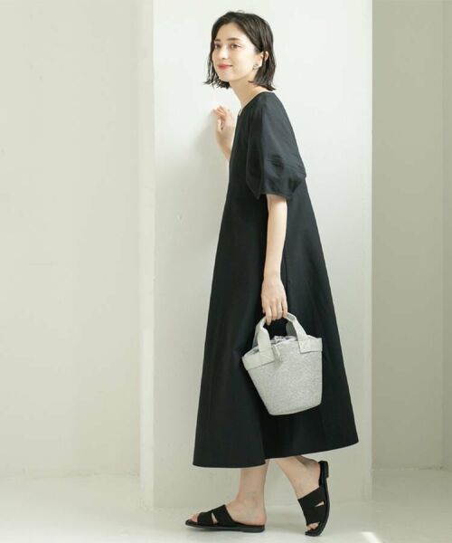 OPAQUE.CLIP / オペーク ドット クリップ ロング・マキシ丈ワンピース | サッカーストライプワンピース【吸水速乾/イージーアイロン/洗濯機洗い可】 | 詳細8