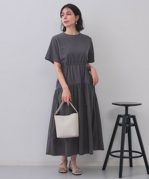 OPAQUE.CLIP / オペーク ドット クリップ ロング・マキシ丈ワンピース | フィット＆フレアドッキングワンピース【洗濯機洗い可】 | 詳細2