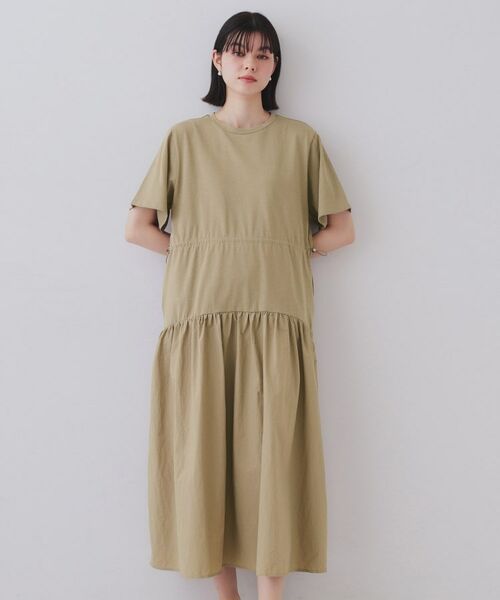 OPAQUE.CLIP / オペーク ドット クリップ ロング・マキシ丈ワンピース | フィット＆フレアドッキングワンピース【洗濯機洗い可】 | 詳細21