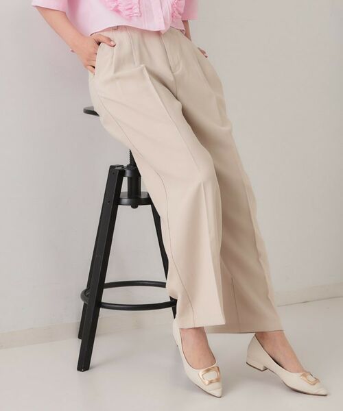 OPAQUE.CLIP / オペーク ドット クリップ パンツ | タックワイドパンツ/セットアップ対応【洗濯機洗い可】 | 詳細1