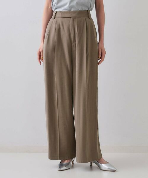 OPAQUE.CLIP / オペーク ドット クリップ パンツ | タックワイドパンツ/セットアップ対応【洗濯機洗い可】 | 詳細13